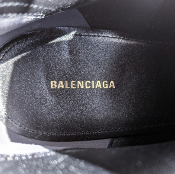NIB💯Balenciaga🔥BB Knife Houndstooth Logo Boots - Picture 6 of 12